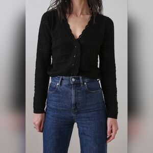 Sezane Keyla Cardigan Black